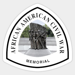 African American Civil War Memorial trail marker Sticker